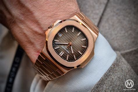 patek philippe nautilus on hand